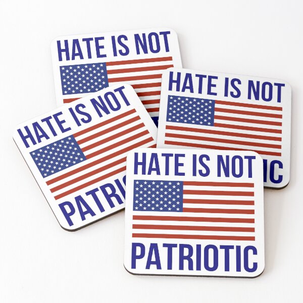 Item preview, Hate is not patriotic  designed and sold by Rachel the Artist .