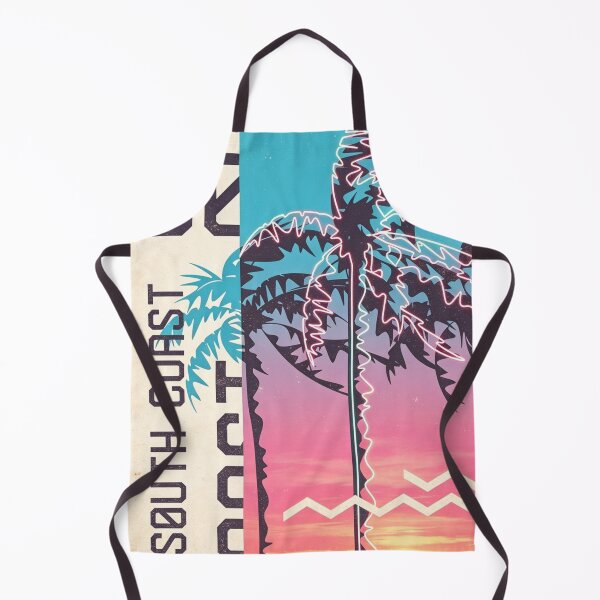 Item preview, South Coast Neon Palm Trees Retro Synthwave Beach Art designed and sold by brkydesign.