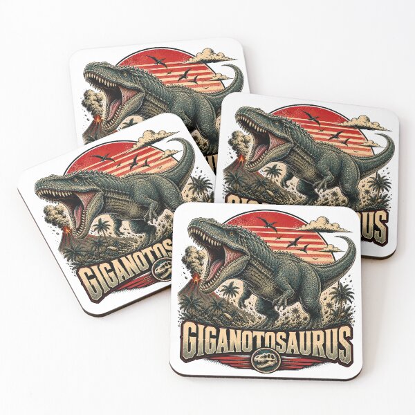 Item preview, Giganotosaurus Rex Dinosaur Cyberpunk Retro designed and sold by JonelleTshirts.