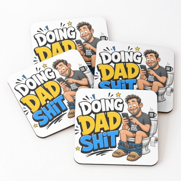 Item preview, Doing Dad Shit Funny Dad Humour Cartoon Design designed and sold by UrbanKangaroo.