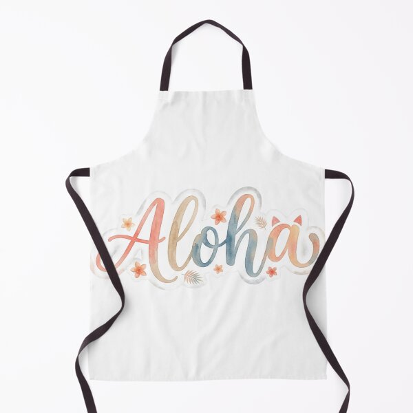 Item preview, Aloha Cat Sticker |Dreamy Hawaiian Watercolor Typography designed and sold by LaniDigitalNook.