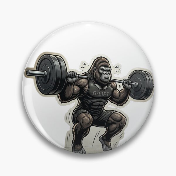Item preview, Gorilla Gym Motivation Barbell Bouncer Funny designed and sold by JeevanStickers.