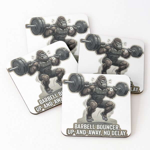 Item preview, Gorilla Gym Motivation Barbell Bouncer Funny designed and sold by JeevanStickers.