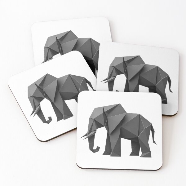 Item preview, Elephant Origami Style Art designed and sold by NanuWear.