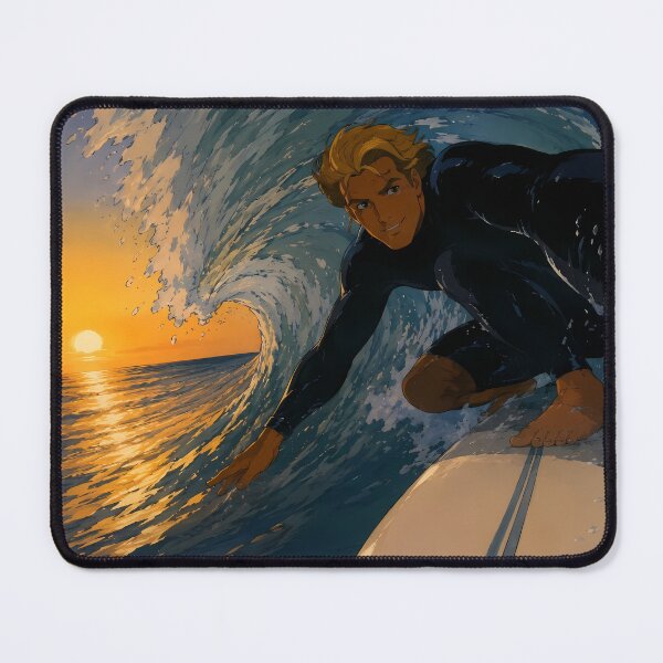 Item preview, Golden Barrel – Sunset Surf Retro Art designed and sold by  Hollow Moon Studios..