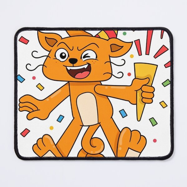 Item preview, Funny Party Cat Birthday Celebration Doodle Art designed and sold by brkydesign.