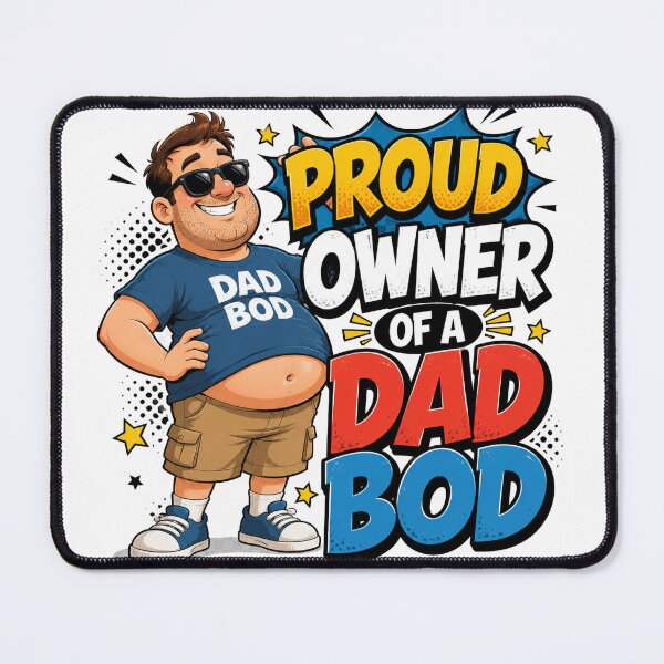 Item preview, Proud Owner Of A Dad Bod Funny Father’s Day Cartoon designed and sold by UrbanKangaroo.