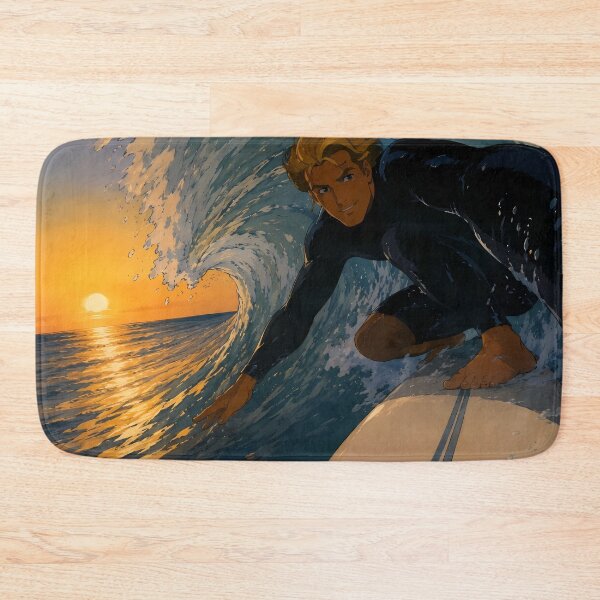Item preview, Golden Barrel – Sunset Surf Retro Art designed and sold by  Hollow Moon Studios..