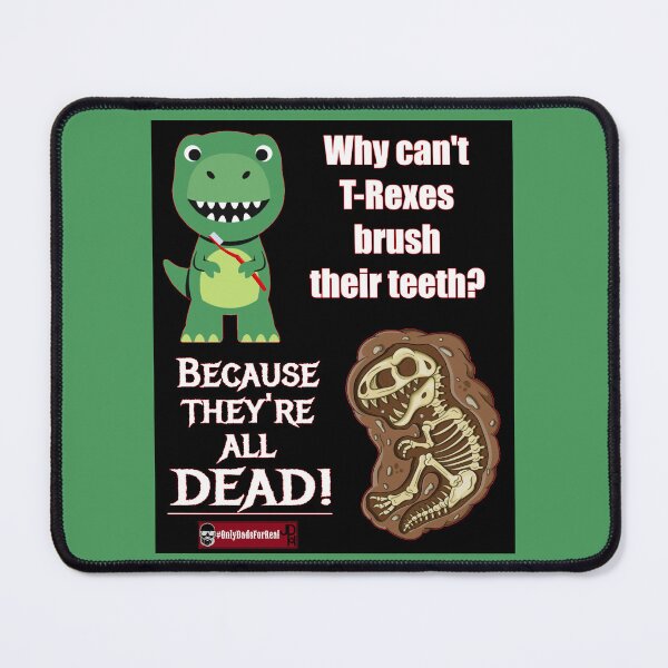 Item preview, T-Rexes (Black) designed and sold by OnlyDadsForReal.
