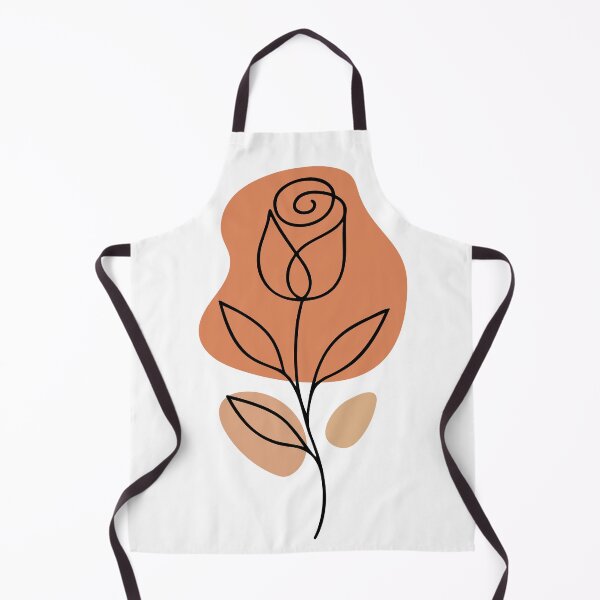 Artikelvorschau, Boho-Botanik, Terrakotta-Rose, minimalistische zeitgenössische Linienkunst entworfen und verkauft von DEC02.