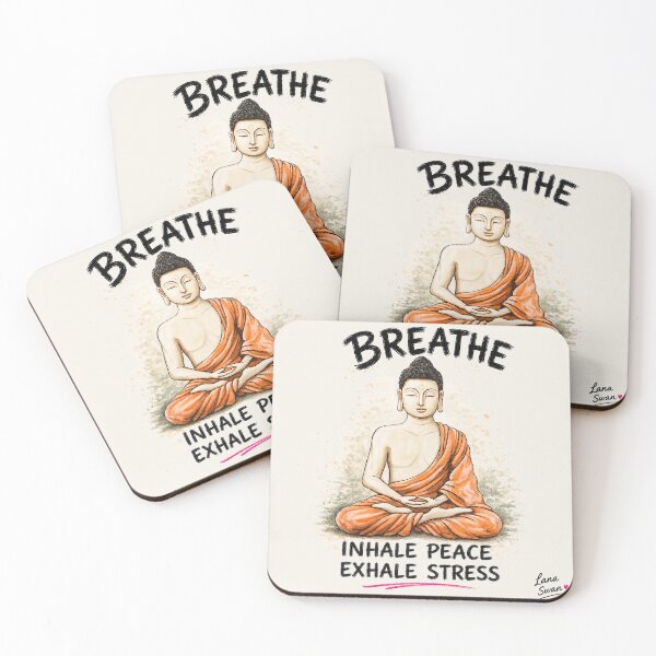 Item preview, INNER PEACE BUDDHA | Spiritual Zen Design | Mindfulness Aesthetic Art designed and sold by BlueberrySwan.
