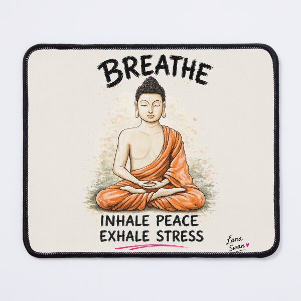 Item preview, INNER PEACE BUDDHA | Spiritual Zen Design | Mindfulness Aesthetic Art designed and sold by BlueberrySwan.