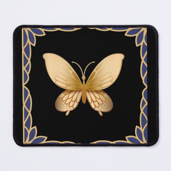 Item preview, Elegant Gold Butterfly Royal Navy | Luxury Art designed and sold by Rawafi Art Studio.