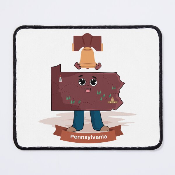 Item preview, Pennsylvania State Map Liberty Bell designed and sold by Travel.Art.