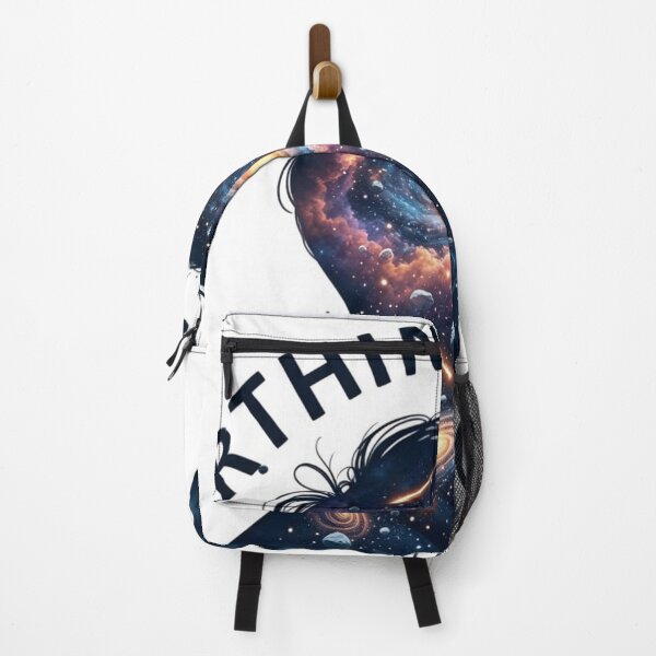 Item preview, Overthinking Club Space Galaxy Mind Silhouette Art designed and sold by brkydesign.