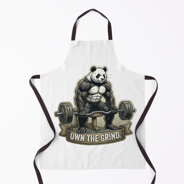 Item preview, Panda Own The Grind Gym Motivation Fitness designed and sold by JeevanStickers.