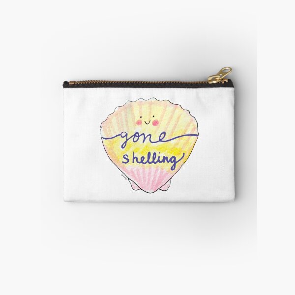 Item preview, Gone Shelling Smiling Kawaii Scallop  designed and sold by LadyLucasArt.