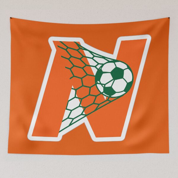 Item preview, Back of the Net Football Monogram N Goal Style designed and sold by xmoudx.