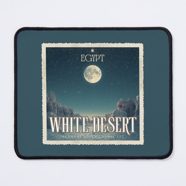 Item preview, Vintage Egypt White Desert Night Moon Travel Poster designed and sold by KaBaRen.
