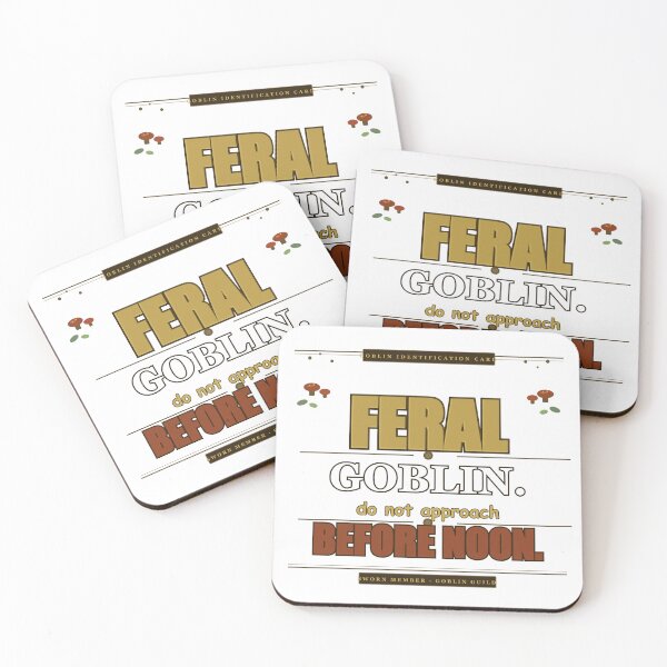 Item preview, Feral Goblin Do Not Approach Before Noon Funny Gift designed and sold by Mega-Shopping.