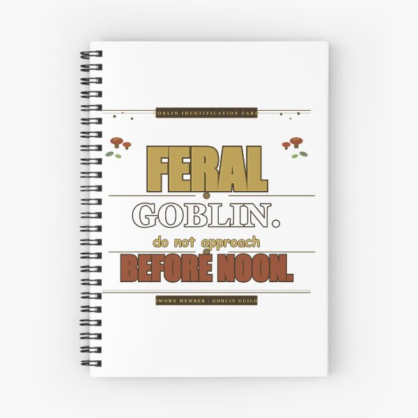 Item preview, Feral Goblin Do Not Approach Before Noon Funny Gift designed and sold by Mega-Shopping.
