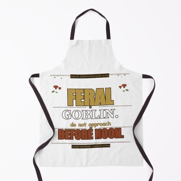 Item preview, Feral Goblin Do Not Approach Before Noon Funny Gift designed and sold by Mega-Shopping.