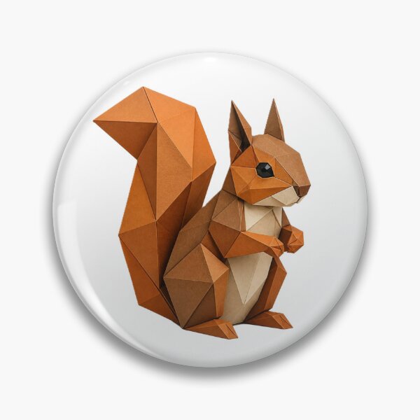Item preview, Squirrel Origami Style Art designed and sold by NanuWear.
