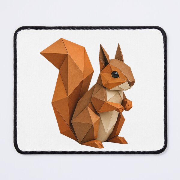 Item preview, Squirrel Origami Style Art designed and sold by NanuWear.