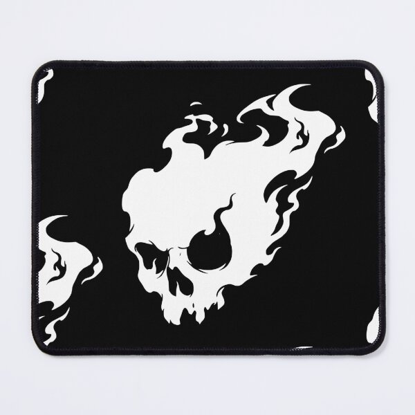 Item preview, Ghost Fire Flaming Skull Gothic Silhouette designed and sold by Skulls & Calaveras.