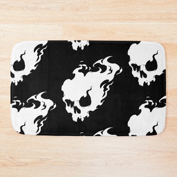 Item preview, Ghost Fire Flaming Skull Gothic Silhouette designed and sold by Skulls & Calaveras.