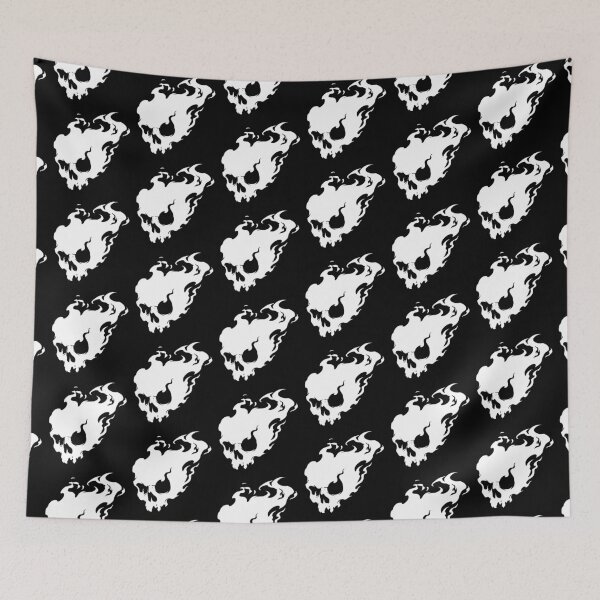 Item preview, Ghost Fire Flaming Skull Gothic Silhouette designed and sold by Skulls & Calaveras.