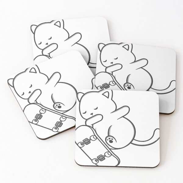 Item preview, A cat skateboarding designed and sold by Helly-Sween.