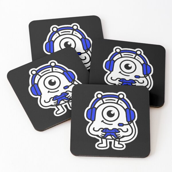 Item preview, Cute One-Eyed Gamer Alien | Plipsterz Gaming Cartoon Monster  designed and sold by PryntedLabs.