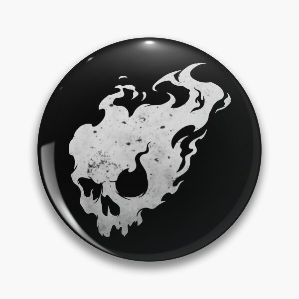 Item preview, Ghost Fire Flaming Skull Gothic Silhouette - Grunge designed and sold by Skulls & Calaveras.