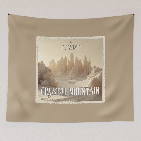 Item preview, Vintage Egypt Crystal Mountain Desert Travel Safari Poster designed and sold by KaBaRen.