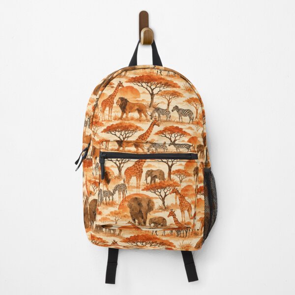 Item preview, Safari Animal Silhouette Watercolor Seamless Pattern designed and sold by Inkworksbyshery.