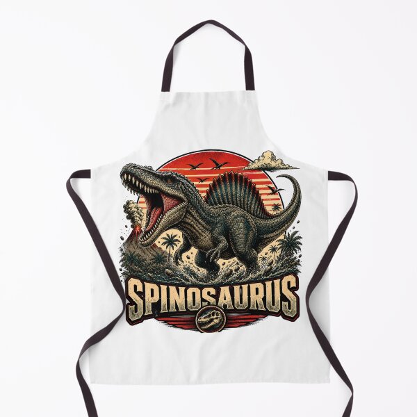 Item preview, Spinosaurus Dinosaur Synthwave Retro Style designed and sold by JonelleTshirts.