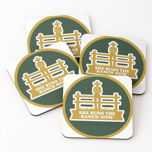 Item preview, She Runs the Ranch Now - Funny Cowgirl Western Women Gift Sticker designed and sold by DustGoldStudio.
