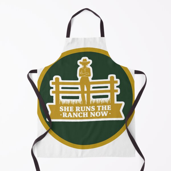 Item preview, She Runs the Ranch Now - Funny Cowgirl Western Women Gift Sticker designed and sold by DustGoldStudio.