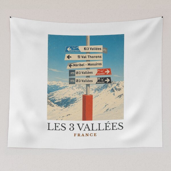 Item preview, Les 3 Vallées - France designed and sold by GoodOldVintage.