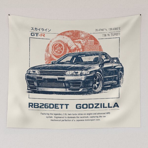 Item preview, Skyline R32 RB26DETT – Japanese Motorsport Icon designed and sold by EdGraphy.