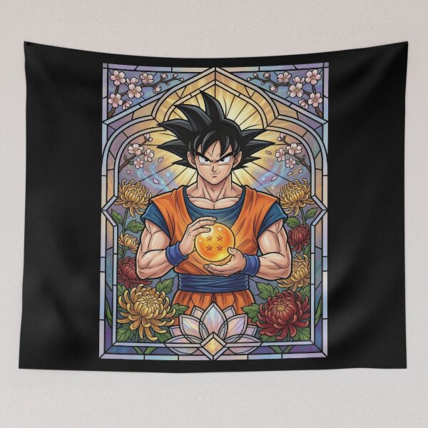 Item preview, Kakarot Warrior Stained Glass designed and sold by Thunderbelts.