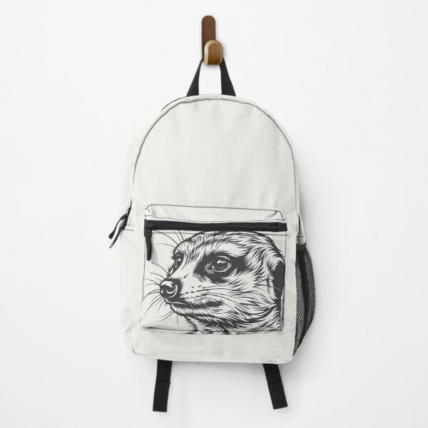 Item preview, Curious Meerkat Line Art: Minimalist Black and White Vector designed and sold by Apex_Visuals.