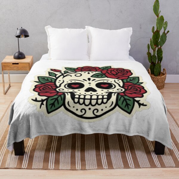 Item preview, Cute Skull & Roses T-Shirt designed and sold by PixelStyle Studio.