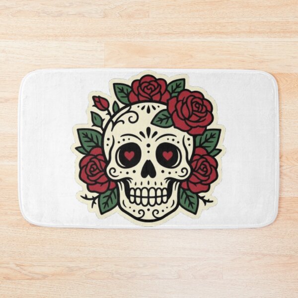 Item preview, Cute Skull & Roses T-Shirt designed and sold by PixelStyle Studio.