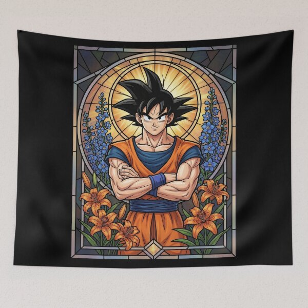 Item preview, Saiyan Hero Stained Glass designed and sold by Thunderbelts.