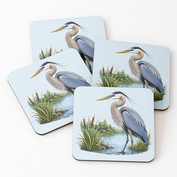 Item preview, Great Blue Heron designed and sold by Myra365Art.