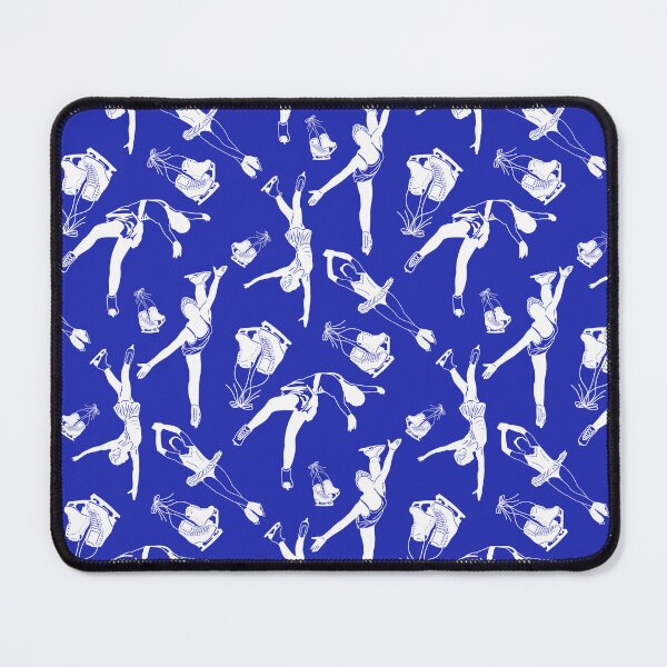 Item preview, Female Figure Skaters Retro Pop Collection in Bright Blue designed and sold by Purposely Designed.
