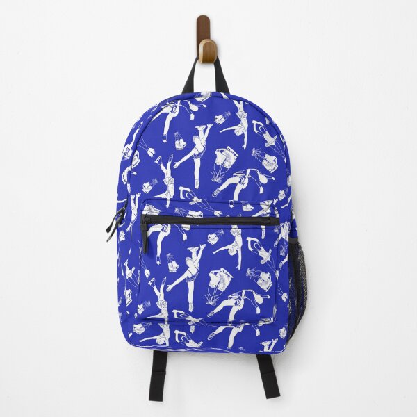 Item preview, Female Figure Skaters Retro Pop Collection in Bright Blue designed and sold by Purposely Designed.