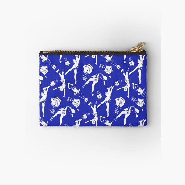 Item preview, Female Figure Skaters Retro Pop Collection in Bright Blue designed and sold by PD-Skating.